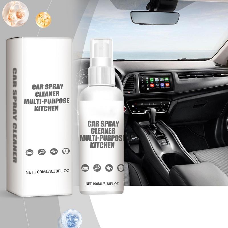 Очиститель салона автомобиля 100 мл жидкий мягкий очиститель-спрей для автомобиля многофункциональный мощный без запаха чистящий спрей для дверной панели