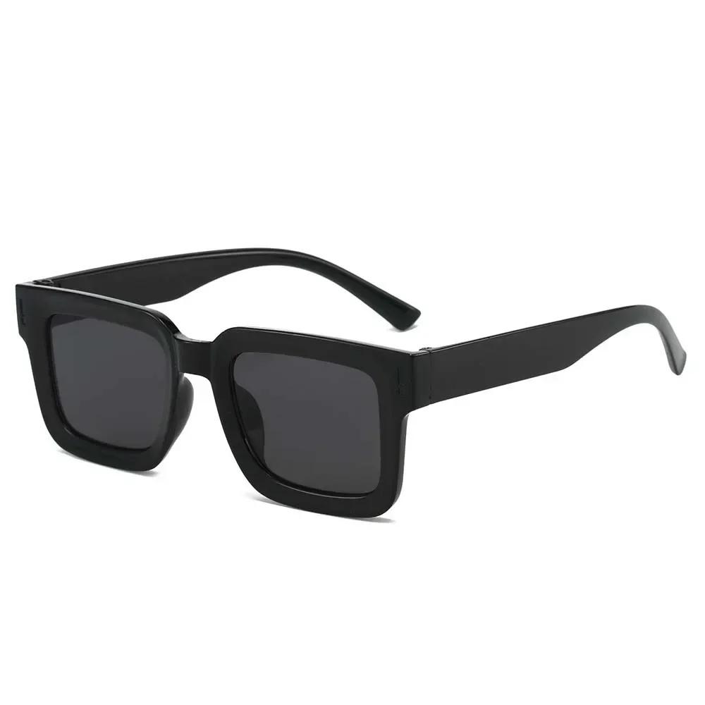 Vintage Women Fashion Square Sunglasses Retro Black Sun Glasses Female Male Eyewear
