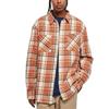 Chemise Longue À Carreaux - URBAN CLASSICS - Leaves - Orange/Rouge - Oversize - M