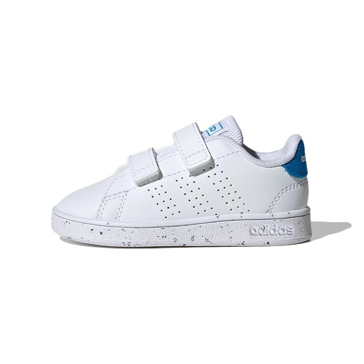 adidas Neo ADVANTAGE Advancourt Нескользящие Износостойкие Низкие Кеды для Скейтборда Бело-Синие Для Младенцев и Малышей GW6498