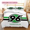 Hannover 96 Pattern Bedding Home Decoration Birthday Gift ( 1 duvet cover + 2 pillowcase, without core),fan merchandise.