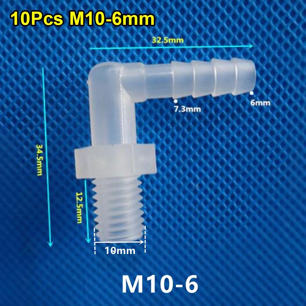 10Pcs PP PE Pagoda Elbow Connector Plastic Hose Fittings for Aquarium Fish Tank Fittings