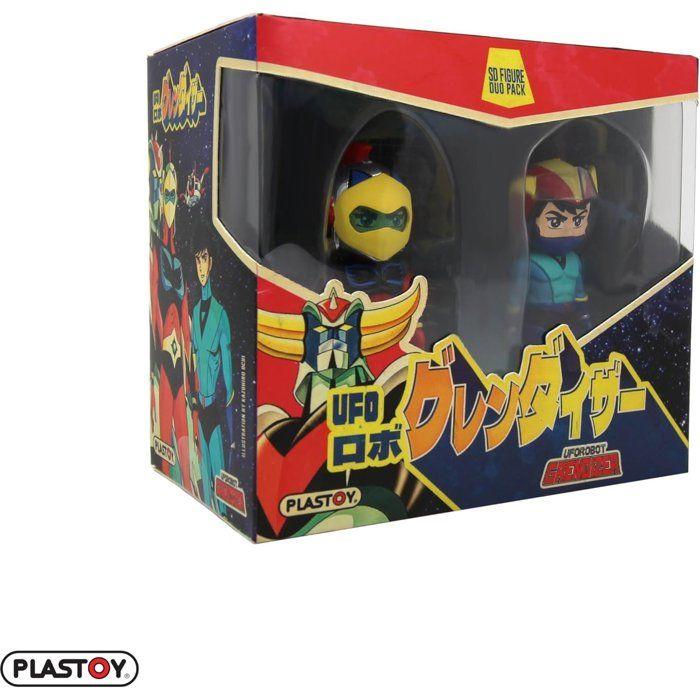 Duo figurines - PLASTOY - Goldorak Alcor et Actarus - Plastique - 7 cm