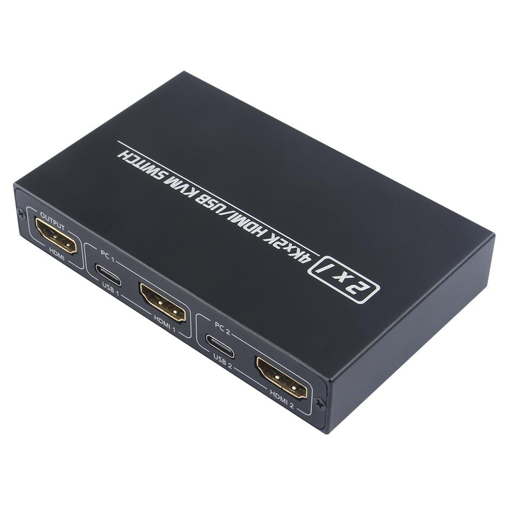 Переключатель KVM HDMI USB 2в1 AIMOS AMKVM 201CL Поддержка HD 2K * 4K 2 хоста