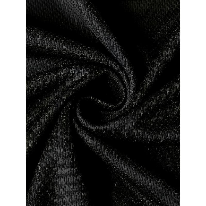 Европейские размеры Мужская мода Модный для спорта Футболка с коротким рукавом | Эластичный комфорт, 2D-печать Геометрический узор, Круглый вырез, Вязаная ткань