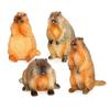 TOMMYFIELD Marmot Figurine, Realistic Animal, Living Room, Garden Decor, Entryway (Marmot) [Parallel Import]