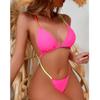 Ярко-розовый сексуальный купальник с открытой спиной и перекрещенными бретельками, мини-микро-стринги, женский купальник, цельный купальник, женский купальный костюм-монокини, купальный костюм для леди