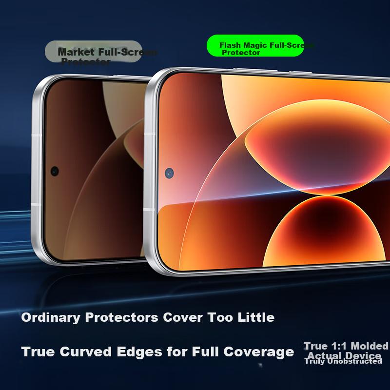 Tempered Glass Screen Protector for Xiaomi 17 Pro Max/Ultra Full Coverage HD Explosion-Proof Anti-Fingerprint Smooth Touch Full Screen 2-Pack + Tool