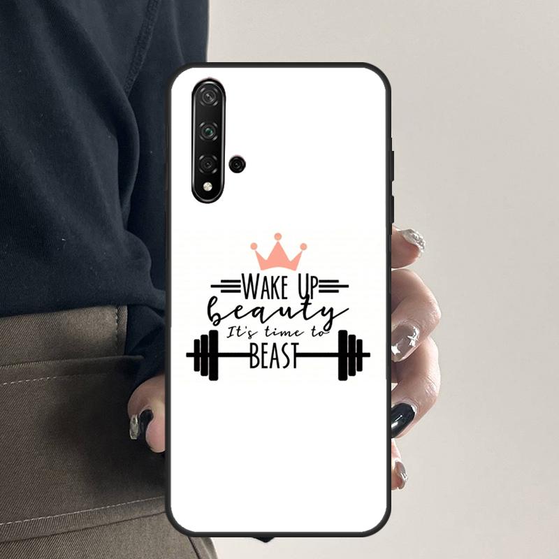 Фитнес Тренировка Спортзал Для Huawei Nova 9 10 SE 5T 12s 12i 11i Y91 Y90 Y60 Y70 Y72 Y61 P20 P40 P30 Lite P60 Pro Чехол