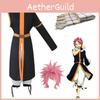 Высококачественный костюм Fairy Tail Нацу Драгнила унисекс для Хэллоуина и косплея