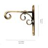 Новый латунный настенный кронштейн для фонаря, подвесы для кашпо, фонари, музыка ветра, подвесные корзины, украшения, латунные подвесы для стены,