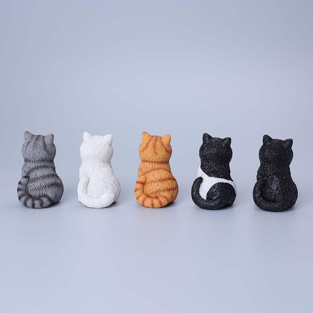 Simulation Cat Pet Model Cute Mini Cat Decoration Creative Cat Ornament  Kids Toy
