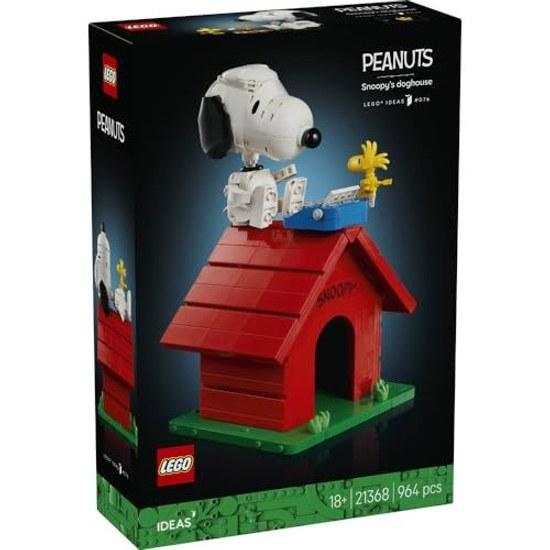 LEGO Ideas Peanuts Будка Снупи Игрушка Подарок на День Рождения Кубики День Матери Мужчины Женщины 21368