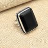 Хороший черный шпинель драгоценный камень стерлингового серебра 925 пробы ювелирные изделия ручной работы кольцо обещания