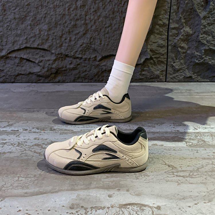 [Youshilai] Ретро цветовая гамма немецкие тренировочные кроссовки женские 2025 весна новая плоская подошва универсальные модные повседневные спортивные туфли