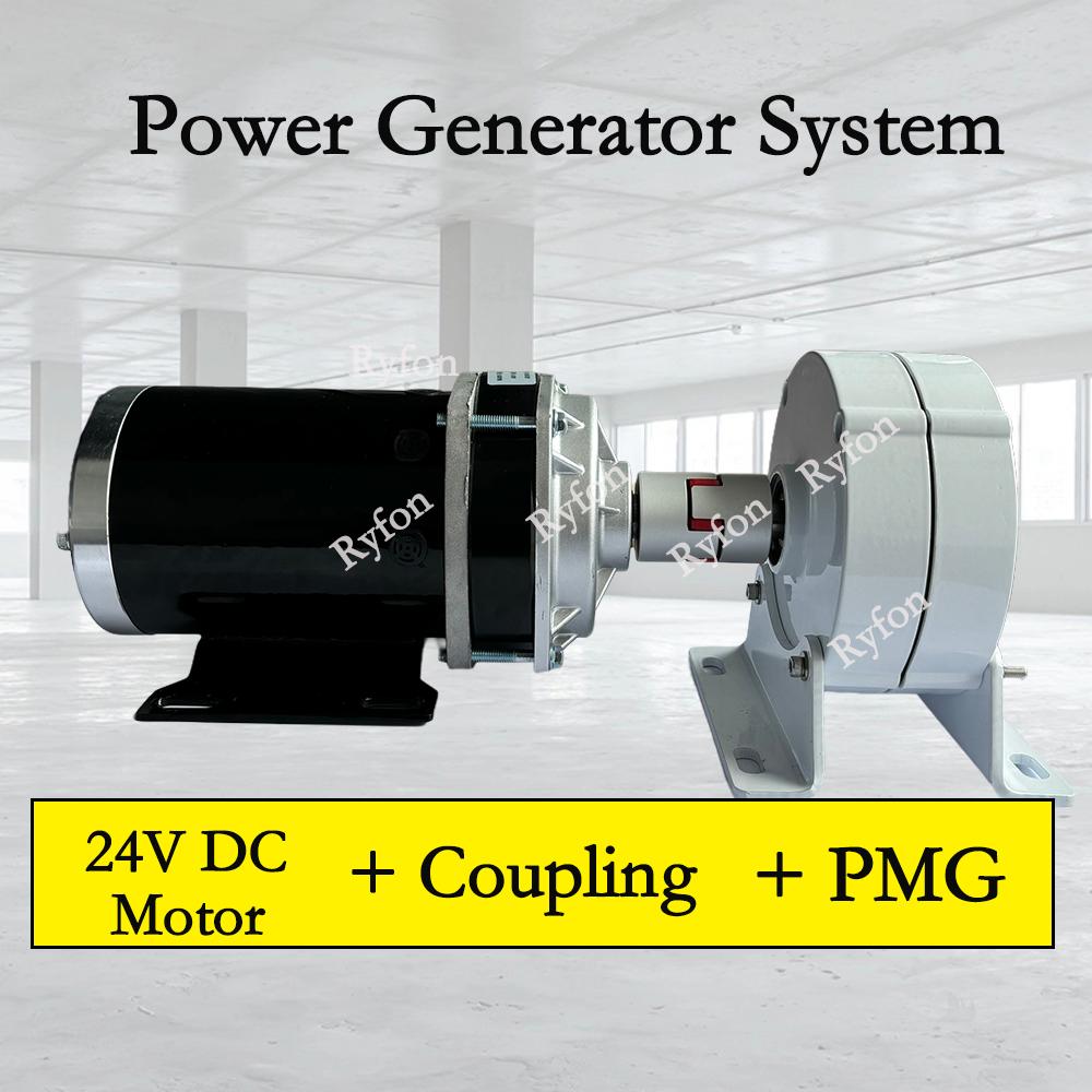 New Energy 8KW 7KW 10KW Dynamo Power System 24V Low RPM Permanent Magnet Generator With 24V 48V Electric DC Motor Complete Set