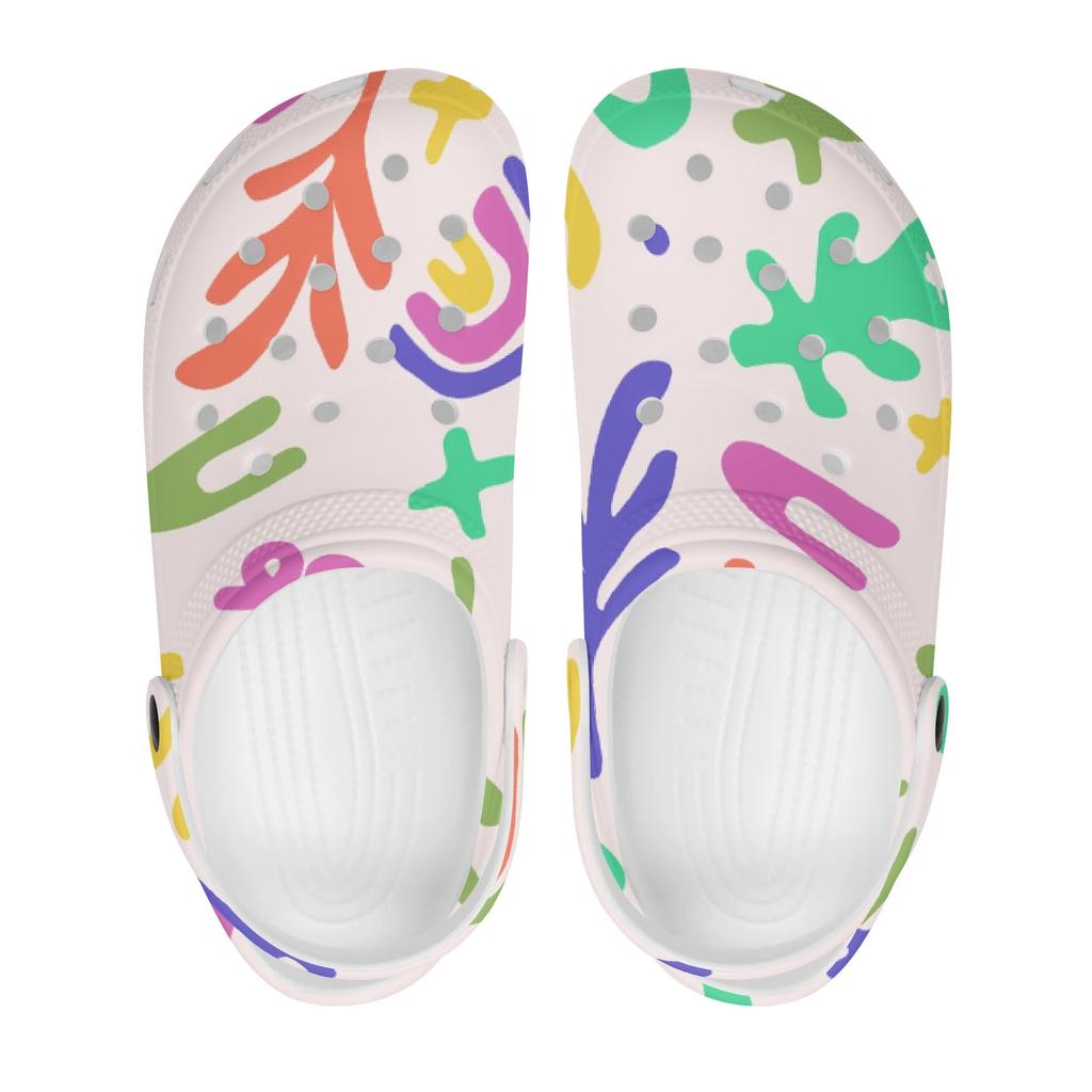 Novelty Printed EVA Clogs Adult Unisex Breathable Soft Sole Slip On Summer Sandals Casual Shoes Soft Sole Casual Walking