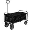 Chariot De Transport Pliable - Springos - Noir - Charge Maximale 80 Kg - Capacité 105 L - 4 Roues