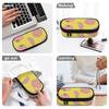 Pen Case Multi Compartment Zipper Closure 300D Polyester with Main Pocket Mesh Layer and Removable Pen Divider for Boys Girls