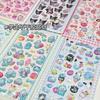 Милые Аниме Хелло Китти 3D Стикеры Sanrio Куроми Циннаморолл Прозрачные Желейные Кристальные Декоративные Стикеры Чехол для Телефона DIY Детская Игрушка