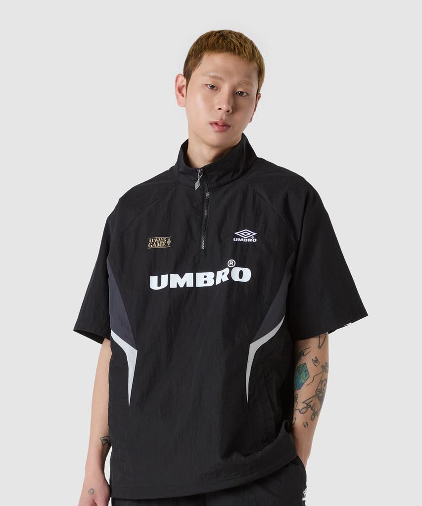 Umbro Hbl Bloke Анорак с коротким рукавом и воротником-стойкой Черный (Uq223Cwt52) (Тип)