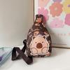 Stylish Cartoon Capybara Shoulder Bag For Boys And Girls Featuring Durable Nylon Material
