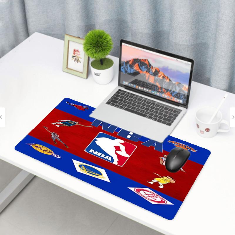NBA Print Mouse Pad, Anti‑Slip Desktop keyboard Mat, for PC Laptop Gaming Working Daily Use, Cool Festival Surprise Gift