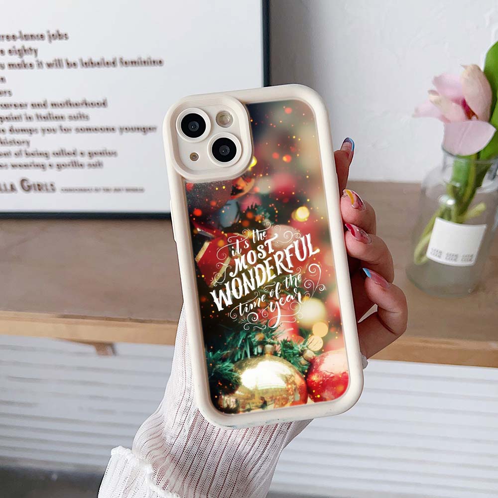 Чехол для телефона Sky Eye Ladder для iPhone Samsung A14 Huawei Honor 90 Xiaomi Redmi 12c Infinix Realme Angel Eye Мягкая обложка A1 Рождество С Новым годом арт