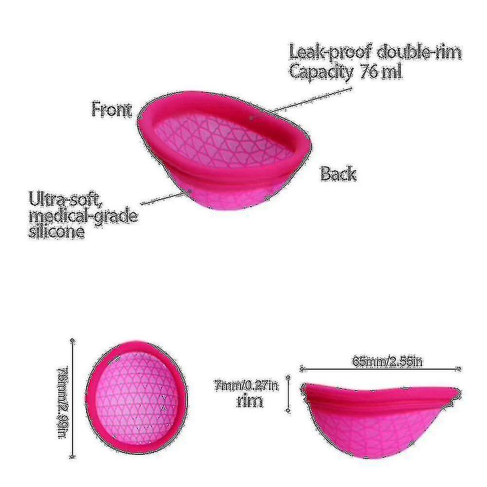 2023 Brand 100%reusable Menstrual Disc - Set Of 2 Menstrual Cup - Soft Period Disc For Women Designed With Flexible 39% Off