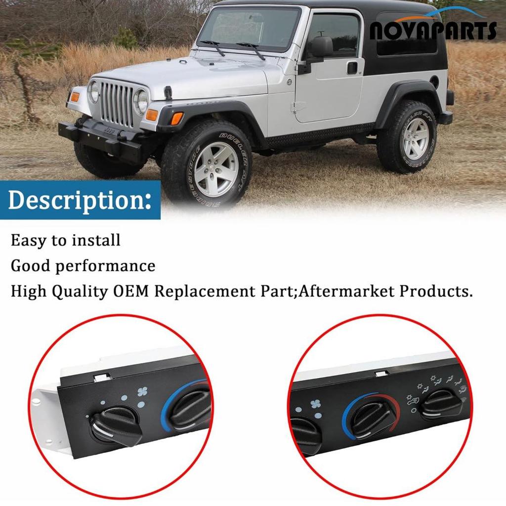 55056558AA подходит для панели кондиционера и кнопочных переключателей Jeep Wrangler.