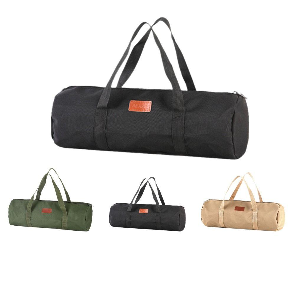 Oxford Cloth Camping Tent Storage Bag Cylindrical Bag Hiking Tool Handbag  Outdoor