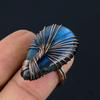 Tree Of Life Labradorite Gemstone Copper Wire Wrapped Handmade Jewelry Ring For Gift