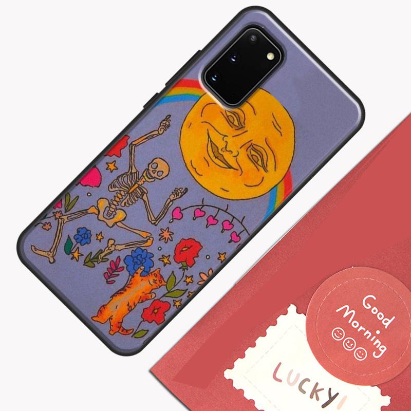 Милый Чехол в Стиле Инди Хиппи Для Samsung Galaxy S22 S21 S23 Ultra Note 20 S8 S9 S10 Note 10 Plus S20 FE Задняя Крышка