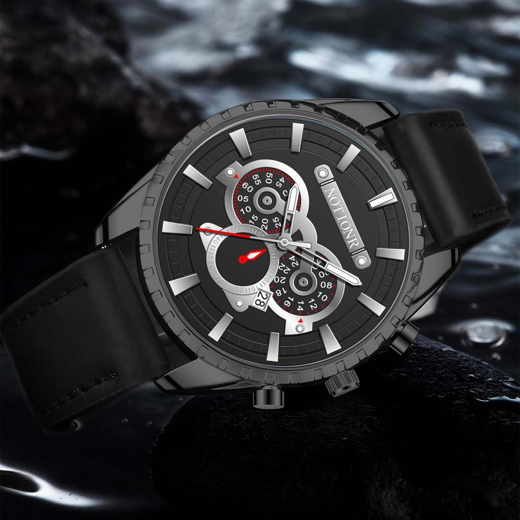 Повседневные часы мужские кварцевые наручные простые часы часы с индивидуальным выражением часы с календарем кожаный ремешок