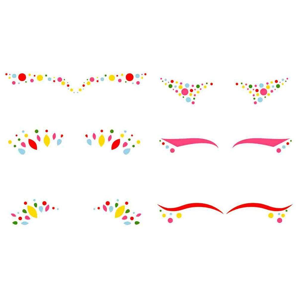 Временная наклейка для подводки глаз, профессиональные наклейки для теней для век, наклейка на двойное веко Music Festiva