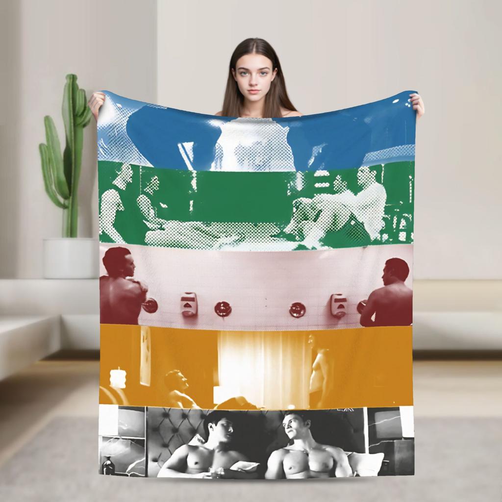 Heated Rivalry My self Portrait common loon Knitted Blanket Coral Fleece Plush Lightweight Thin Throw Blanket for Bed Bed Rug
