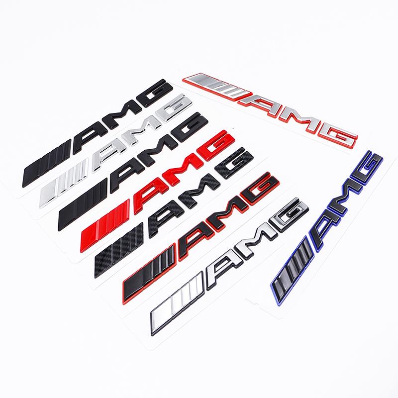 3D ABS AMG Letters Rear Trunk Emblem Badge Sticker For Mercedes Benz W205 W206 W213 W214 2017-2025 Auto Car Styling Accessories GHJKM1