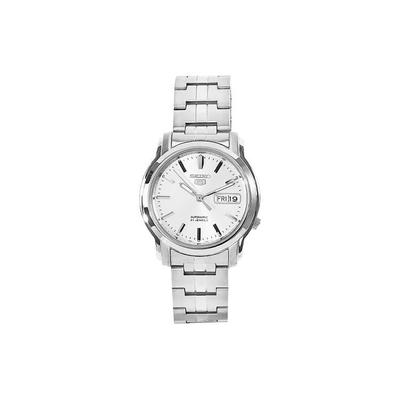 Seiko5 30м Водонепроницаемые Автоматический Механический Механизм Стальной Ремешок Часы Унисекс SNKK65K1