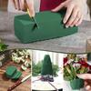1 шт. Зеленый флористический пенопластовый блок для самостоятельного изготовления цветочных композиций, впитывающий влагу (сухой и влажный) для украшения цветов на день рождения, свадьбу или сад.