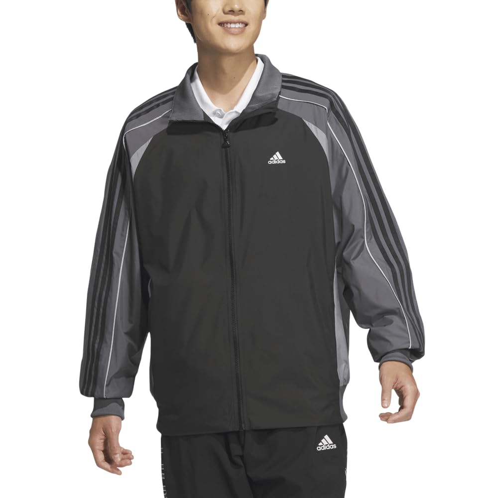 Adidas BYD3 Woven Jersey Jacket, Men's KWX92, Black/Grey Five (JG8575), Size L