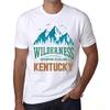 Men’s Vintage Tee Shirt Graphic T Shirt Wilderness Kentucky White