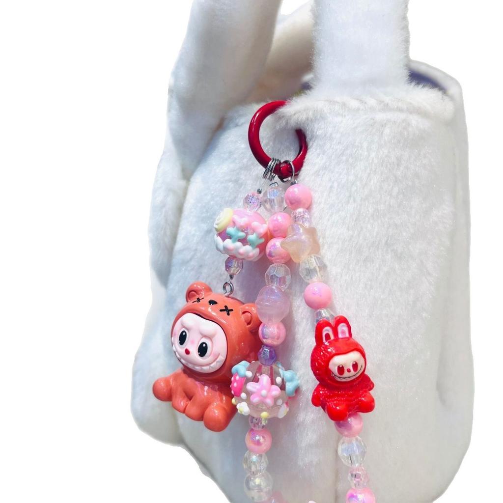 Кулон-брелок в виде куклы-флокированного волшебника, аксессуары для сумки, милый мультяшный подарок интернет-знаменитости