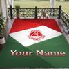 Custom Text Printed Rug Aberdeen FC Non Slip Floor Carpet For Home Room Decor