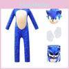 Kid Hedgehog Mask Cosplay Props Children Costume Jumpsuit Gloves Headgear