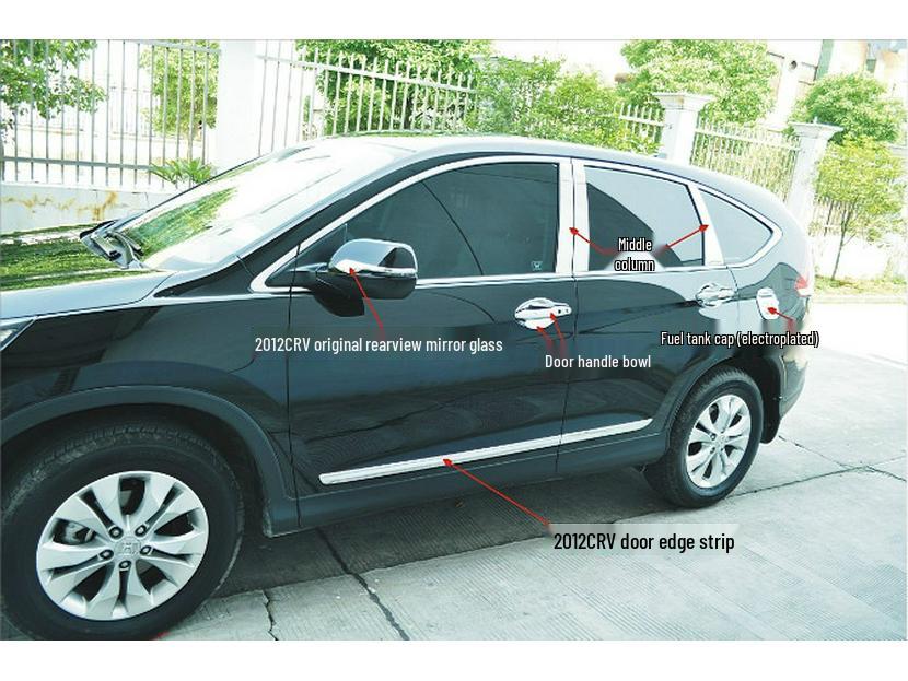 12-15 Honda CRV Sport Honeycomb Center Grille Trim & Hood Strip