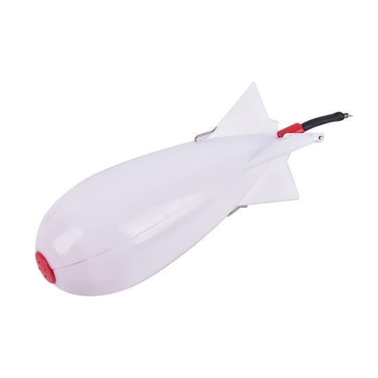 Ergonomic Rocket Shape 360 Degrees Rotating Bait Thrower Practical Large Capacity Lure Thrower Fishing Supplies