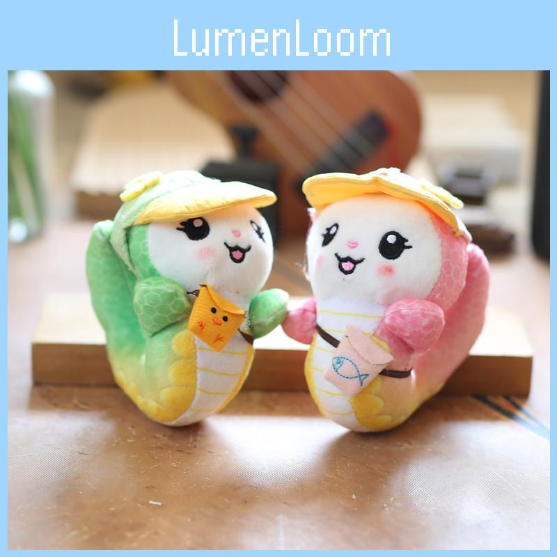 Adorable Cute Baby Dragon Plush Toy Keychain Soft Short Plush Stuffed Snake Doll