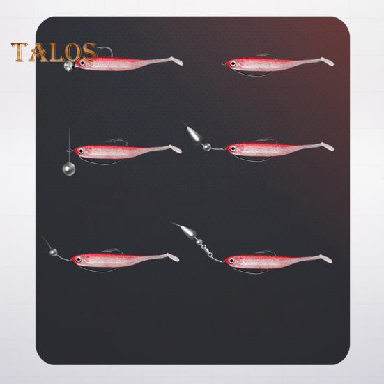 4Pcs 9CM/4G Soft Fishing Lure with Paddle Tail Glitter Realistic Bionic Colorful Silicone Artificial Bait Freshwater Saltwater Fishing Accessories