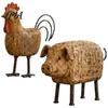 Country Home Interior Styling Style Pig/Rooster Figurine, Resin Rustic Farmhouse Animal Statue, Pastoral Tabletop Decorations Desktop Ornaments