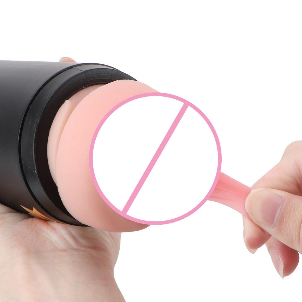 Ручной мужской мастурбатор Мягкая Оральная Киска Реальная Вагина Портативная Бутылка Пива Секс-Игрушки для Мужчин Подарок Эротическая Игрушка для Взрослых Секс-Машина